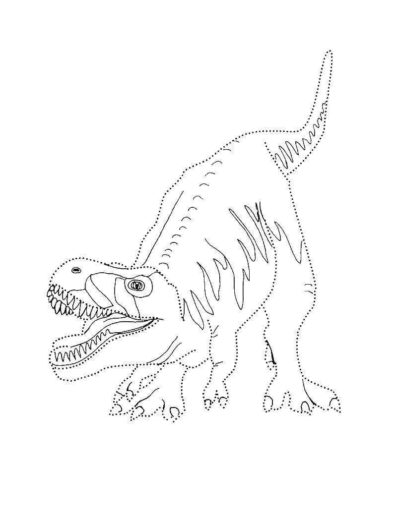 Coloring Tyrannosaurus Rex. Category dinosaur. Tags:  Tyrannosaurus, Rex.