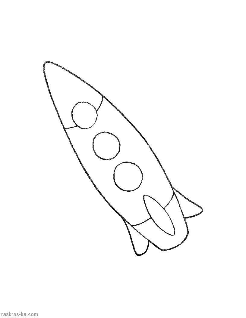 Название: Раскраска Ракета. Категория: игрушки. Теги: ракета.
