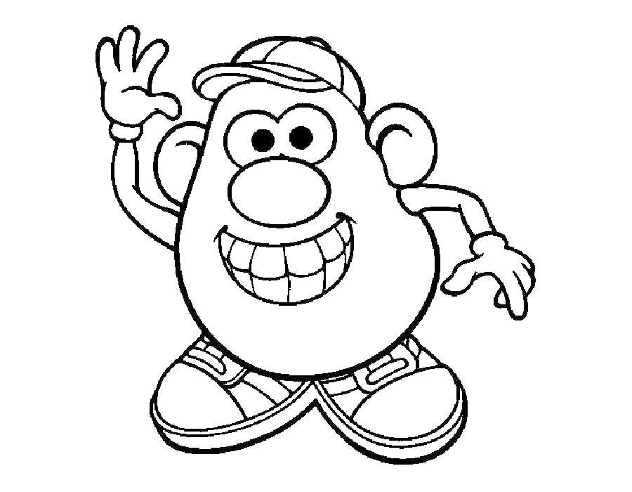 Coloring Mr. potato head. Category cartoons. Tags:  potatoes.