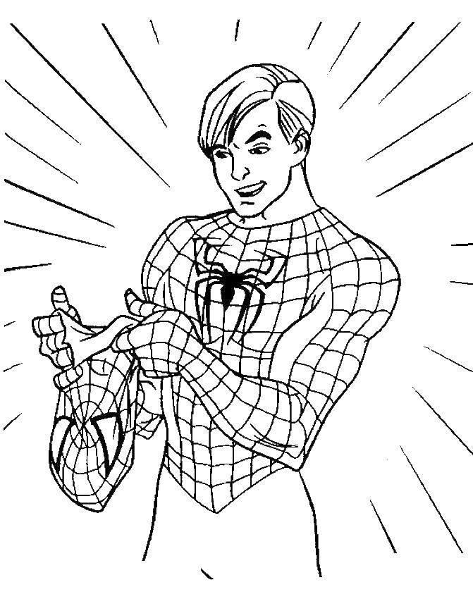 Coloring Peter Parker. Category Comics. Tags:  Comics, Spider-Man, Spider-Man.