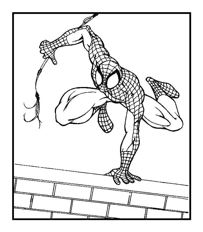 Coloring Spider-man saves the city. Category spider man. Tags:  Comics, Spider-Man, Spider-Man.