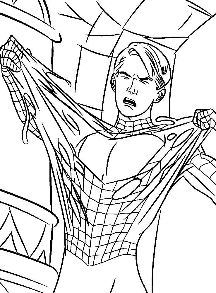 Coloring Spider-man. Category spider man. Tags:  spider man.