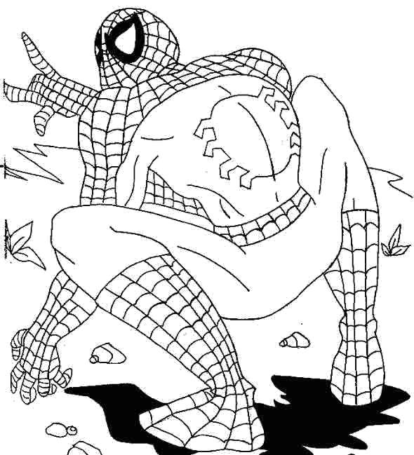 Название: Раскраска Человек паук. Категория: человек паук. Теги: Комиксы, Спайдермэн, Человек Паук.