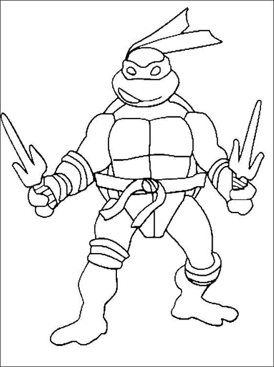 Coloring Teenage mutant ninja turtles Raphael. Category teenage mutant ninja turtles. Tags:  teenage mutant ninja turtles, Raphael.