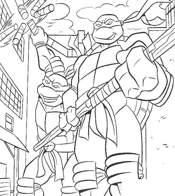 Coloring Teenage mutant ninja turtles Donatello. Category teenage mutant ninja turtles. Tags:  teenage mutant ninja turtles, Donatello.