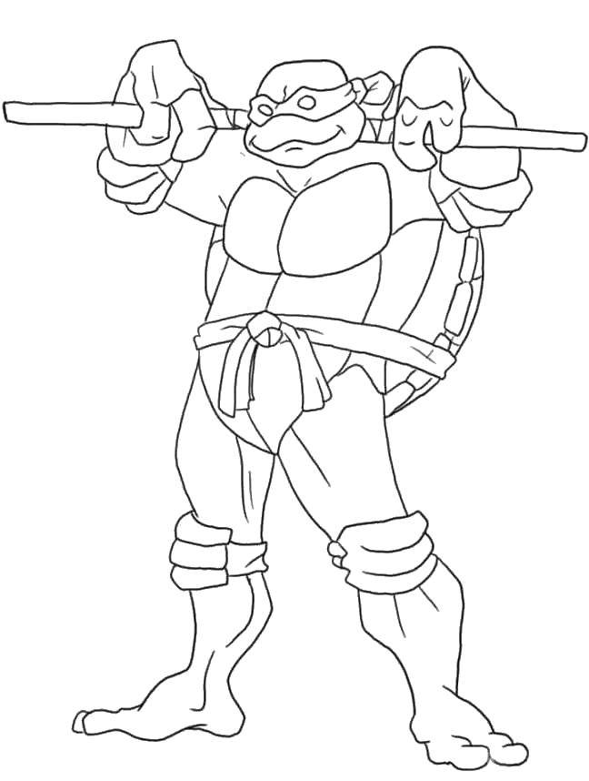 Coloring Donatello. Category teenage mutant ninja turtles. Tags:  Comics, Teenage Mutant Ninja Turtles.