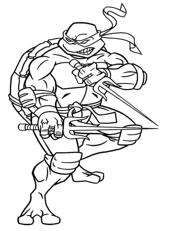 Coloring Rafael. Category teenage mutant ninja turtles. Tags:  Comics, Teenage Mutant Ninja Turtles.