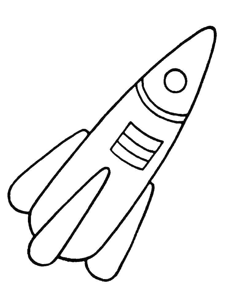Название: Раскраска Ракета. Категория: игрушки. Теги: ракета.