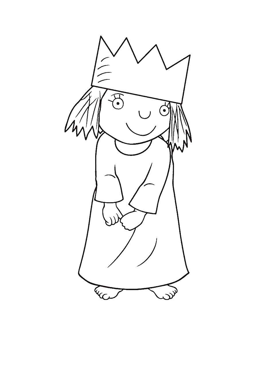 Coloring King. Category Coloring pages for kids. Tags:  The king.