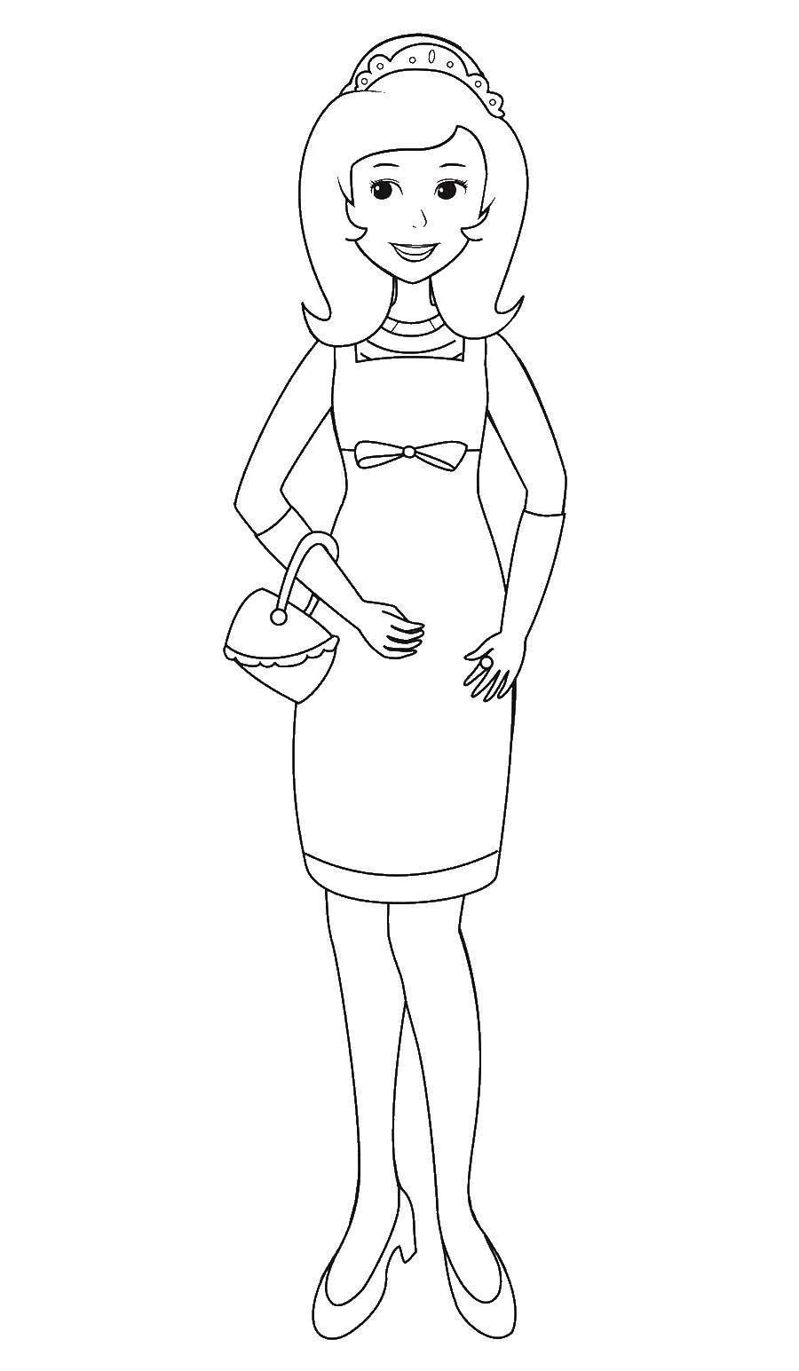 Coloring Fashionista. Category coloring pages for girls. Tags:  Girl, beauty, fashionista, fashion.