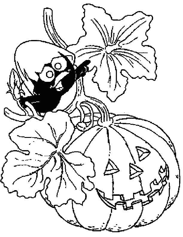 Coloring Pumpkin on Halloween. Category pumpkin Halloween. Tags:  Halloween, pumpkin.
