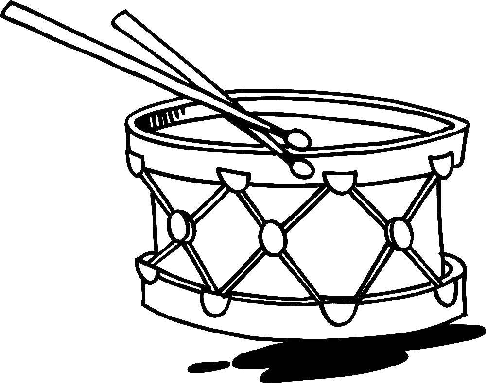 Coloring Drum. Category toys. Tags:  drum .
