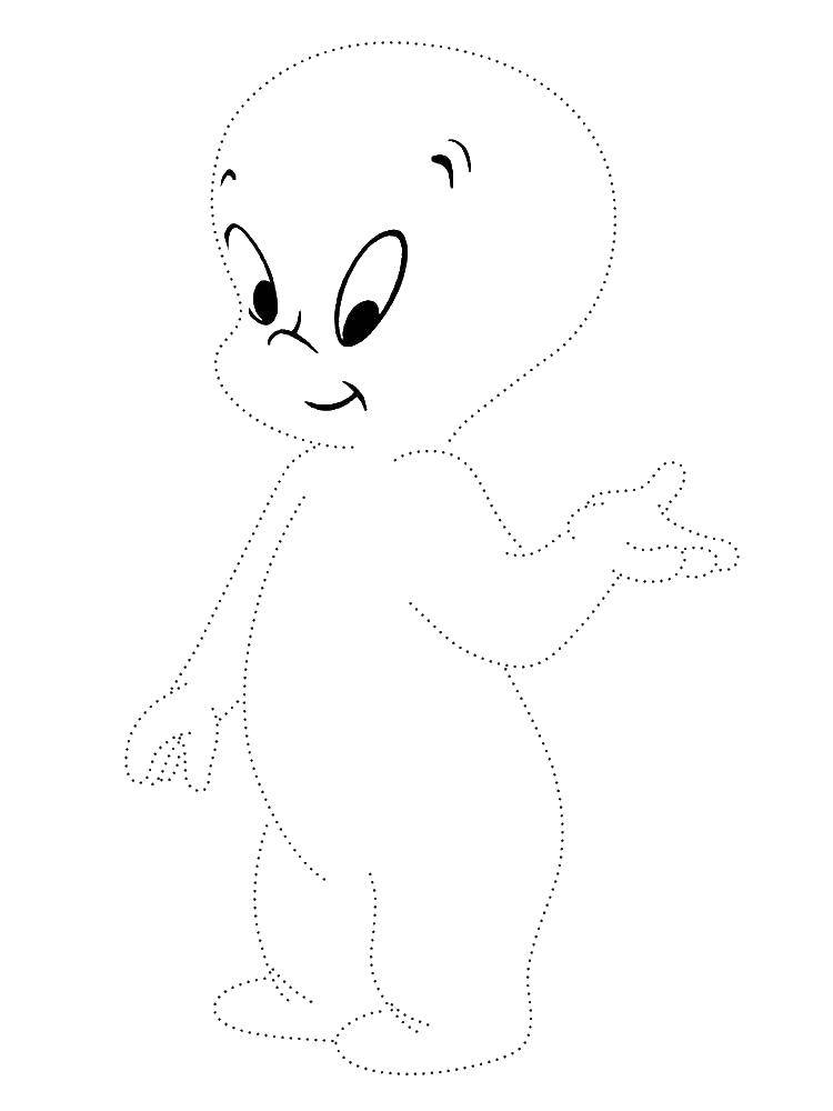 Coloring Casper. Category Ghost . Tags:  Casper, a Ghost.