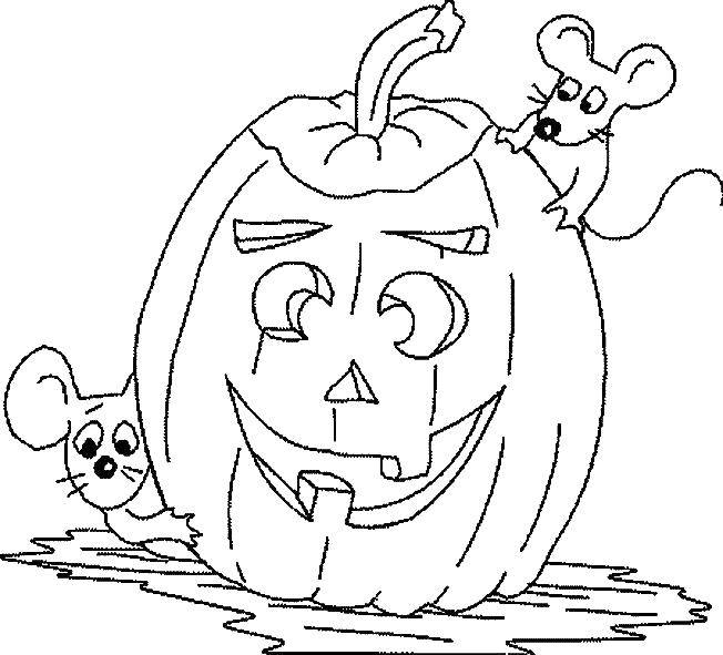 Coloring Pumpkin on Halloween. Category pumpkin Halloween. Tags:  pumpkin, Halloween.