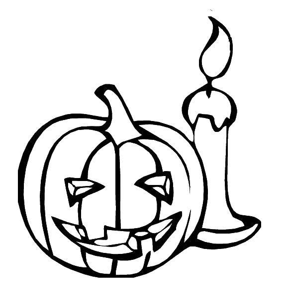 Coloring Pumpkin on Halloween. Category pumpkin Halloween. Tags:  pumpkin, Halloween.