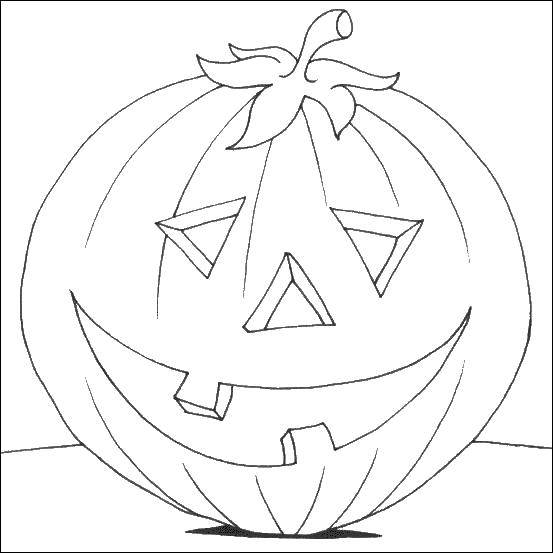 Coloring Pumpkin on Halloween. Category pumpkin Halloween. Tags:  pumpkin, Halloween.