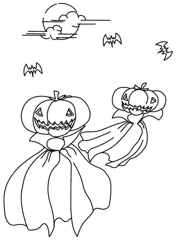 Coloring Pumpkin on Halloween. Category pumpkin Halloween. Tags:  pumpkin, Halloween.