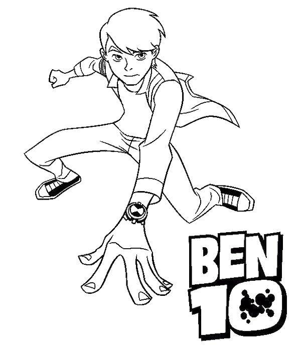 Coloring Ben 10. Category cartoons. Tags:  Ben cartoon.
