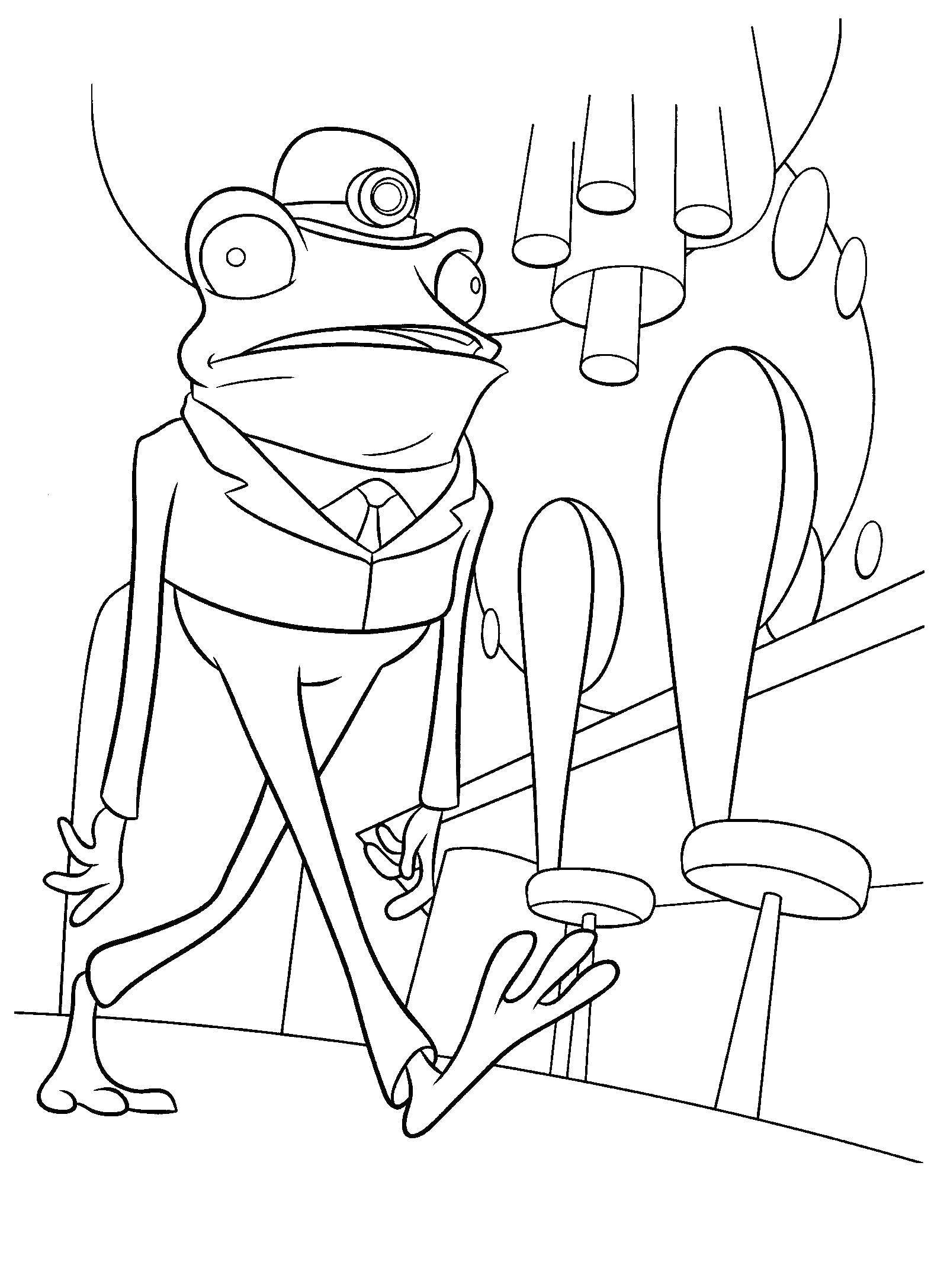 Coloring Frog. Category Cartoon character. Tags:  Cartoon character.