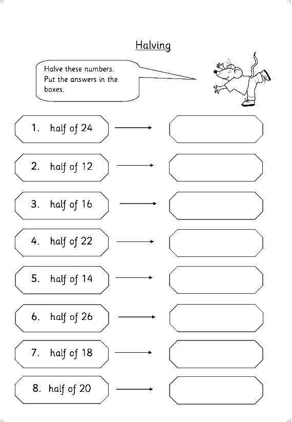 Coloring Math in English. Category mathematical coloring pages. Tags:  Math, counting, logic.