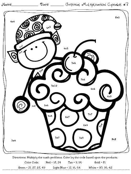 Coloring Math in English. Category mathematical coloring pages. Tags:  Math, counting, logic.