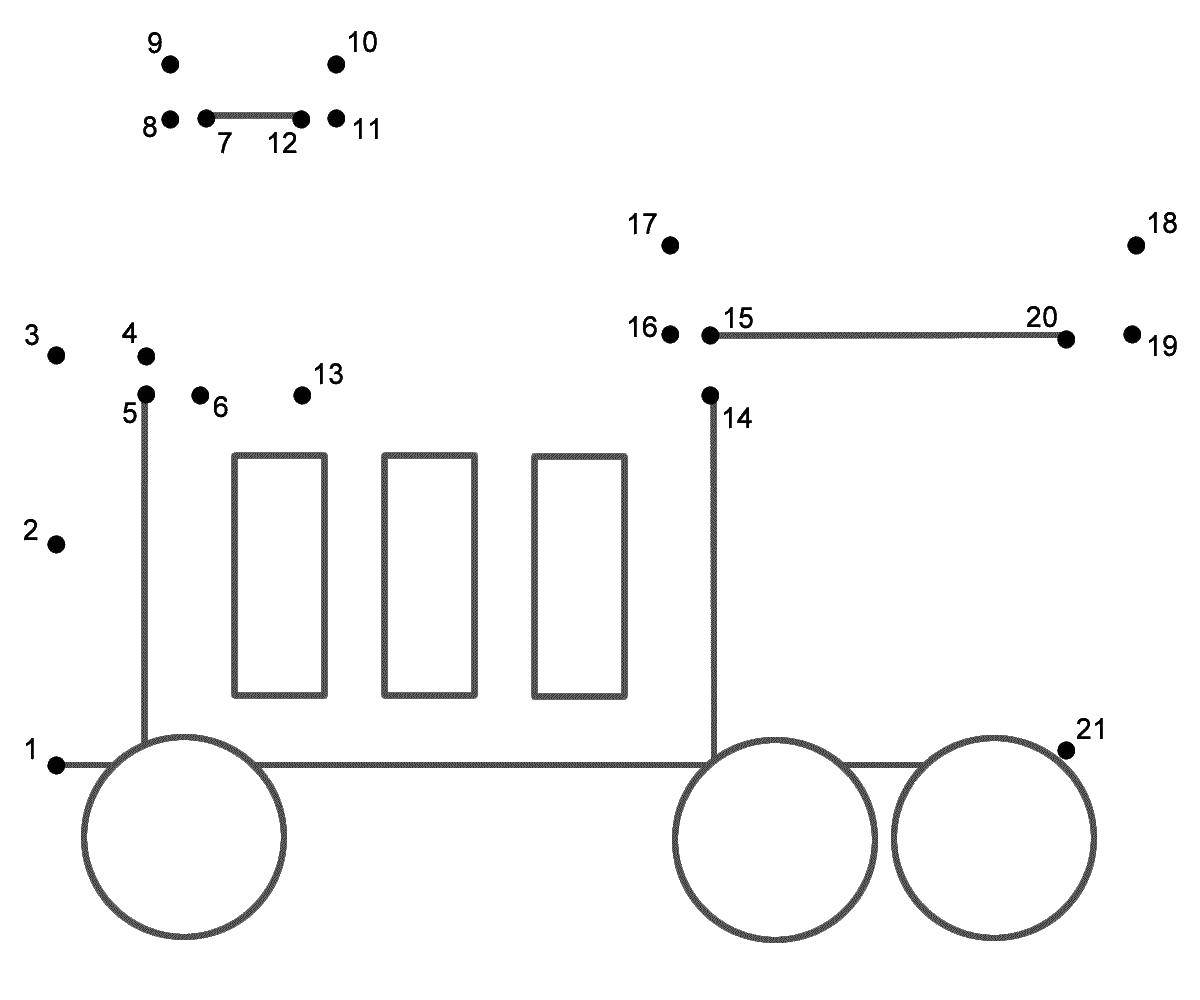 Coloring Draw the figures. Category Transport on English. Tags:  Transport, train, rail.
