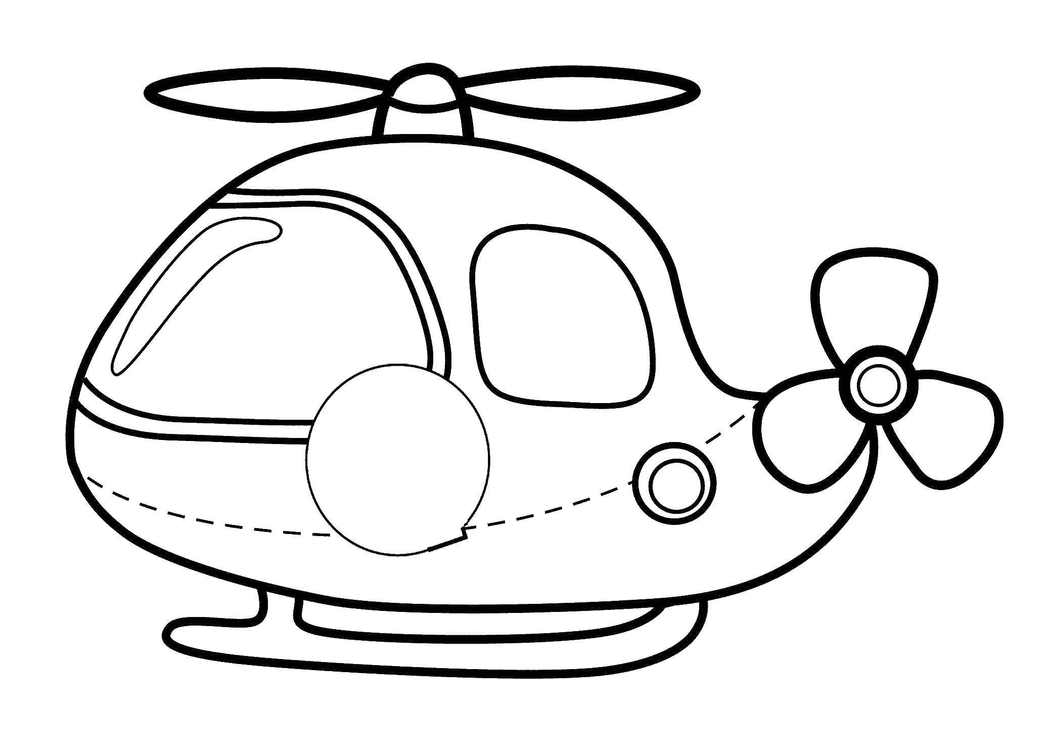 Название: Раскраска Вертолётик. Категория: Транспорт на английском. Теги: Вертолёт.