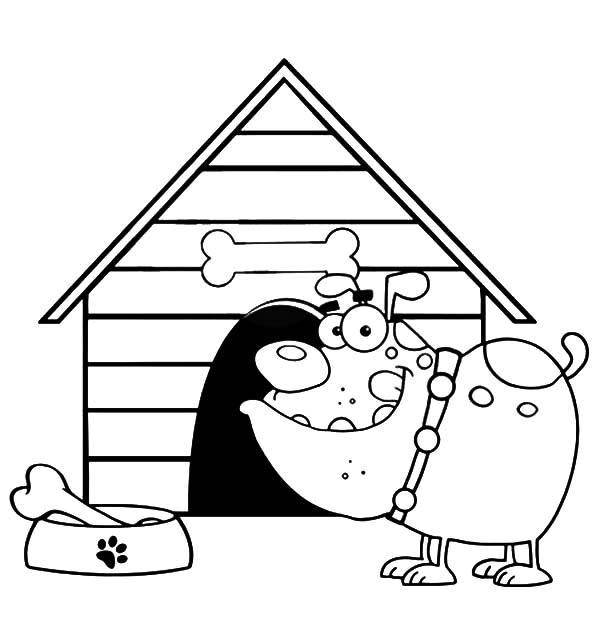 Coloring Booth dog. Category The dog and the box. Tags:  Animals, dog.