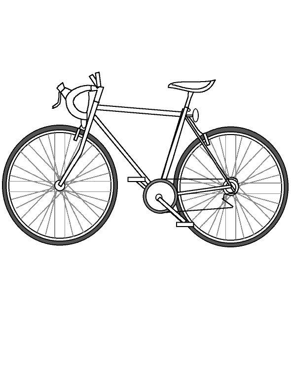 Coloring Bike. Category Transport on English. Tags:  Transportation.