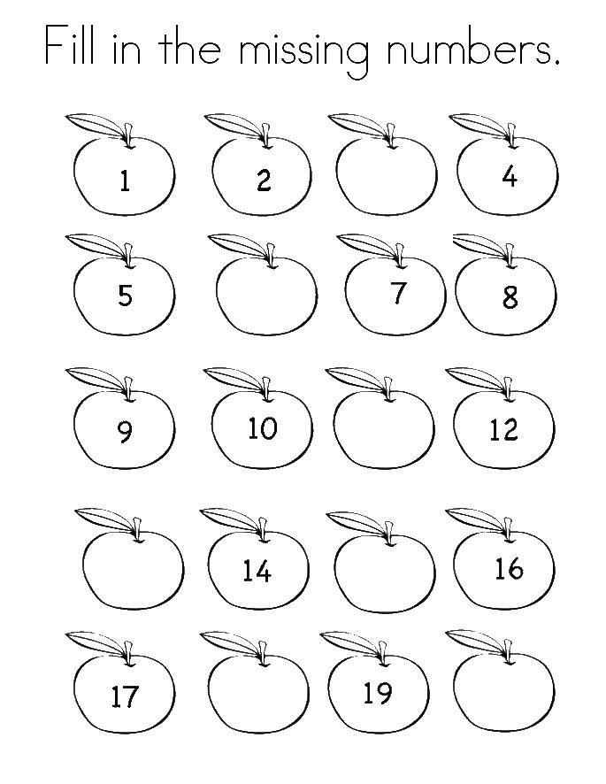 Coloring Learn to count. Category Learn to count. Tags:  Numbers , account numbers.