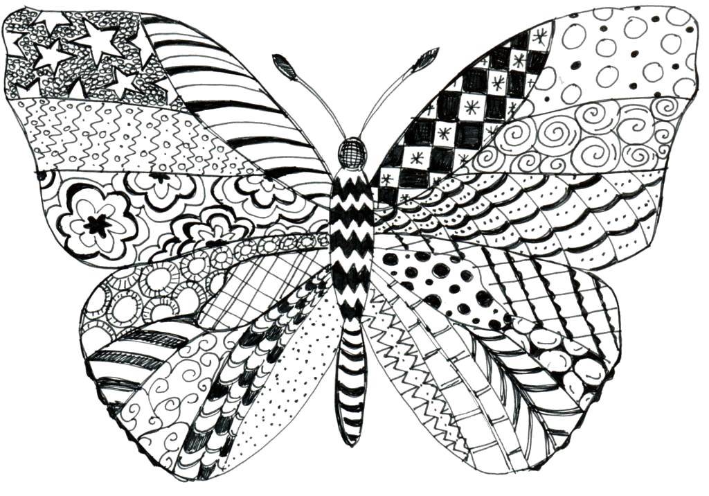 Coloring Colorful butterfly. Category butterflies. Tags:  Butterfly.