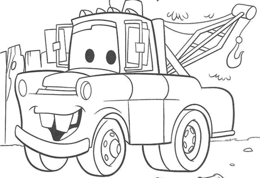Coloring The truck from the cartoon cars . Category Disney coloring pages. Tags:  Cars, Disney.