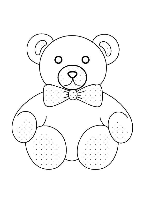 Coloring Bear. Category coloring for little ones. Tags:  bear.