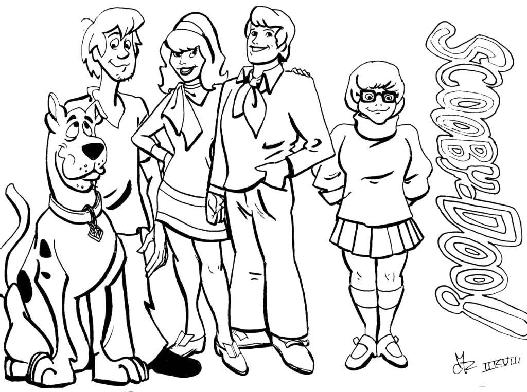 Coloring Scooby Doo. Category cartoons. Tags:  Cartoon character, Scooby Doo.