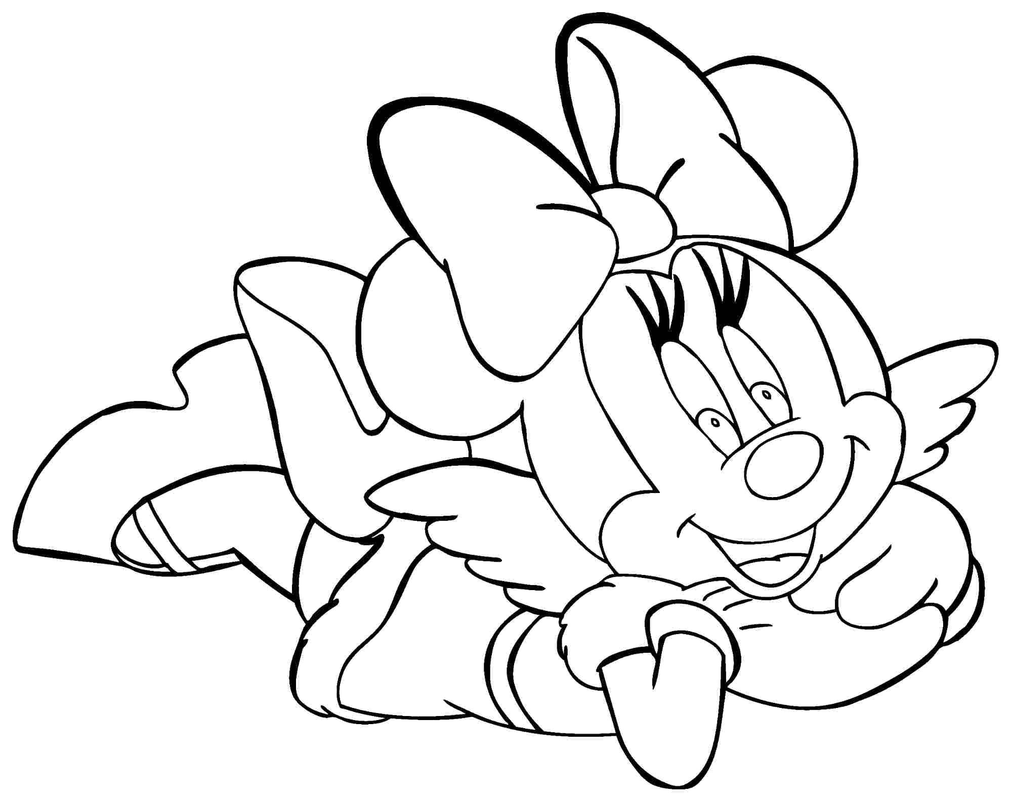 Coloring Minnie mouse. Category cartoons. Tags:  Disney, Mickey Mouse, Minnie Mouse.
