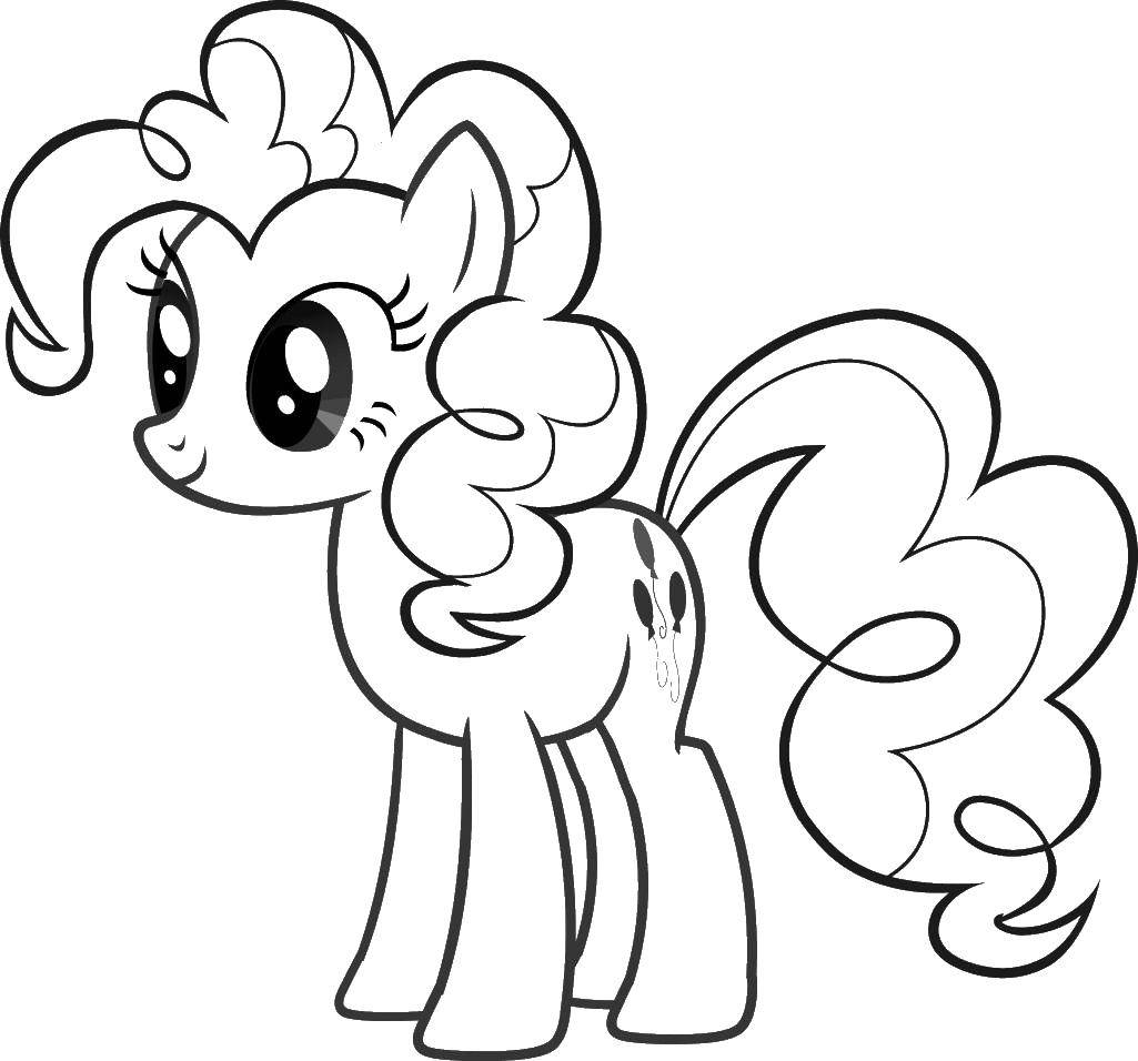 Название: Раскраска Пони из my little pony . Категория: мой маленький пони. Теги: Пони, My little pony .