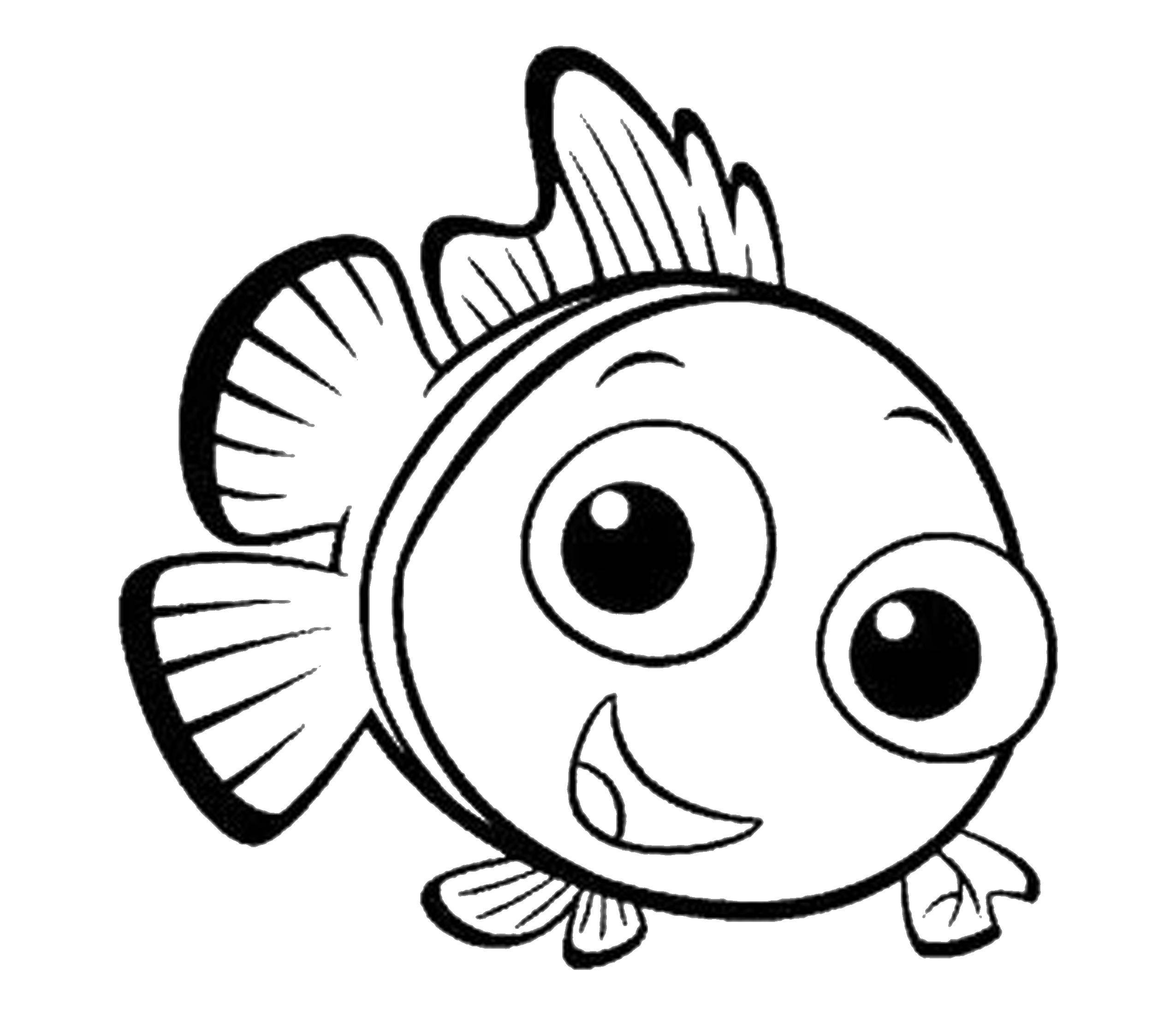 Название: Раскраска Рыбка. Категория: Диснеевские раскраски. Теги: Подводный мир, рыба.