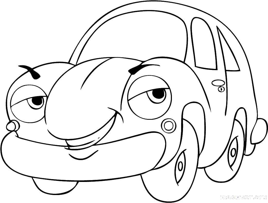 Coloring The car from the cartoon cars . Category cartoons. Tags:  Cars, Disney.