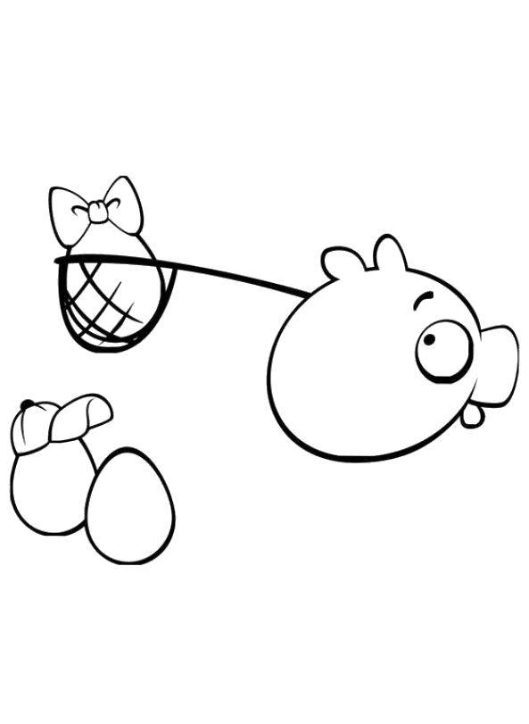 Coloring Pig from angry birds to steal the eggs of birds. Category angry birds. Tags:  Games, Angry Birds .
