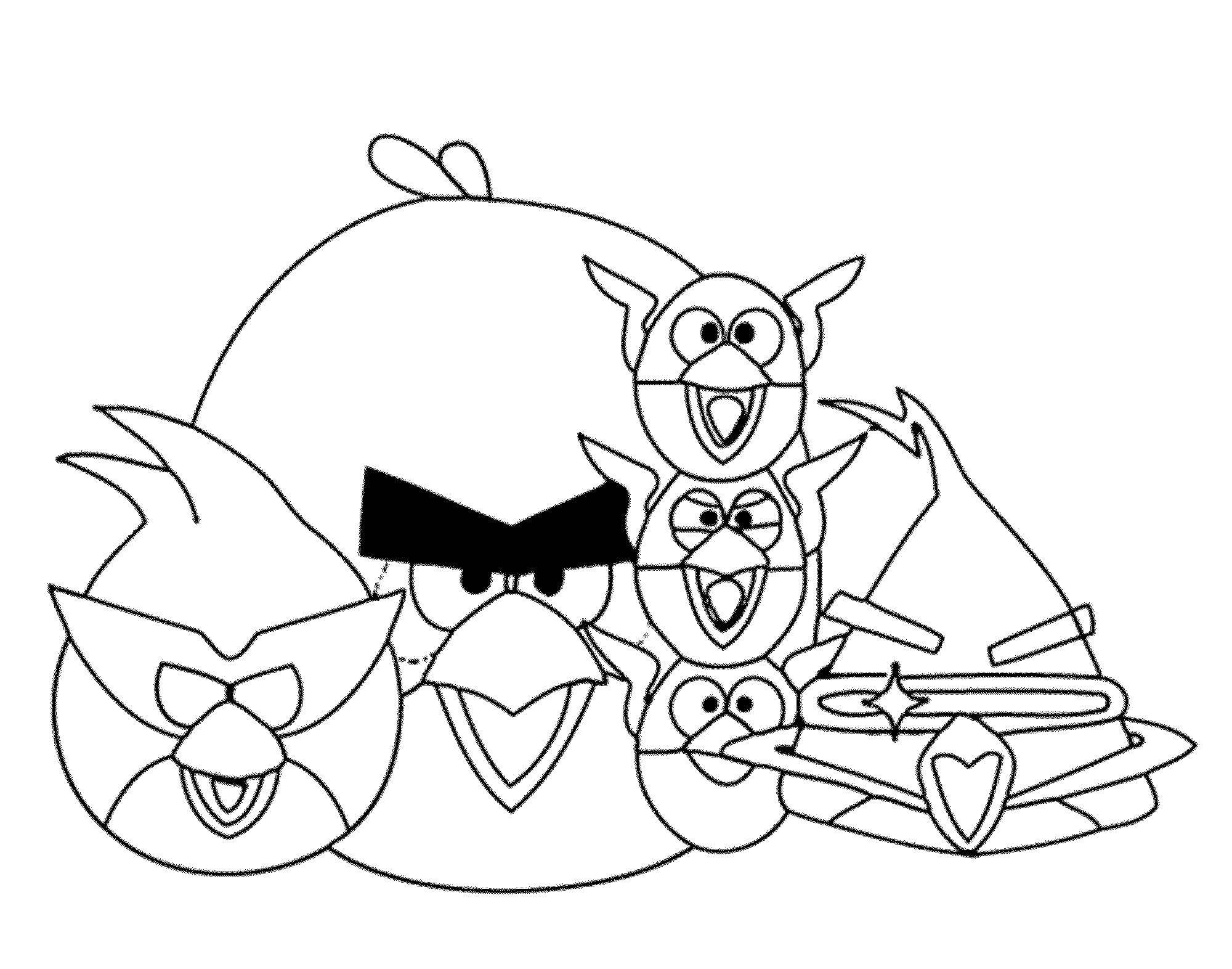 Coloring Birds space. Category angry birds. Tags:  Games, Angry Birds .