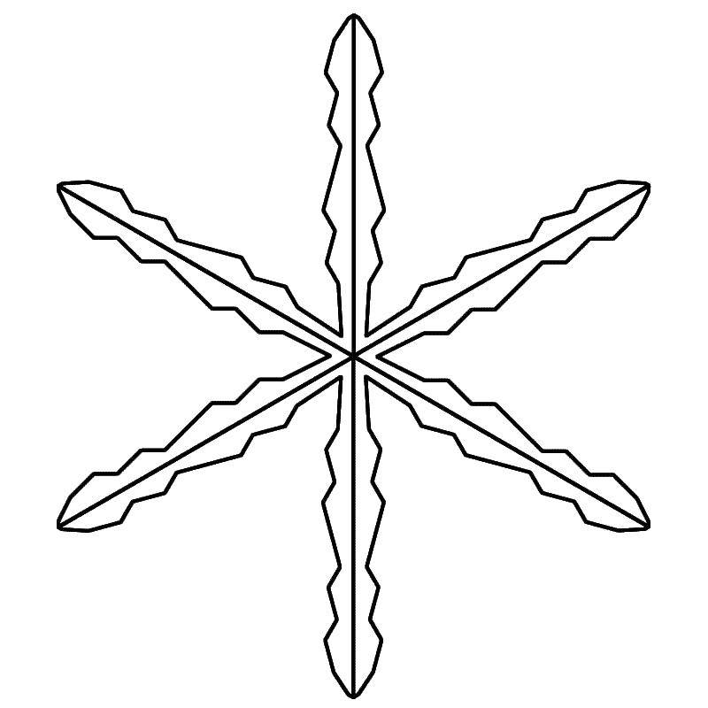 Coloring Snowflake. Category snow. Tags:  snowflake.