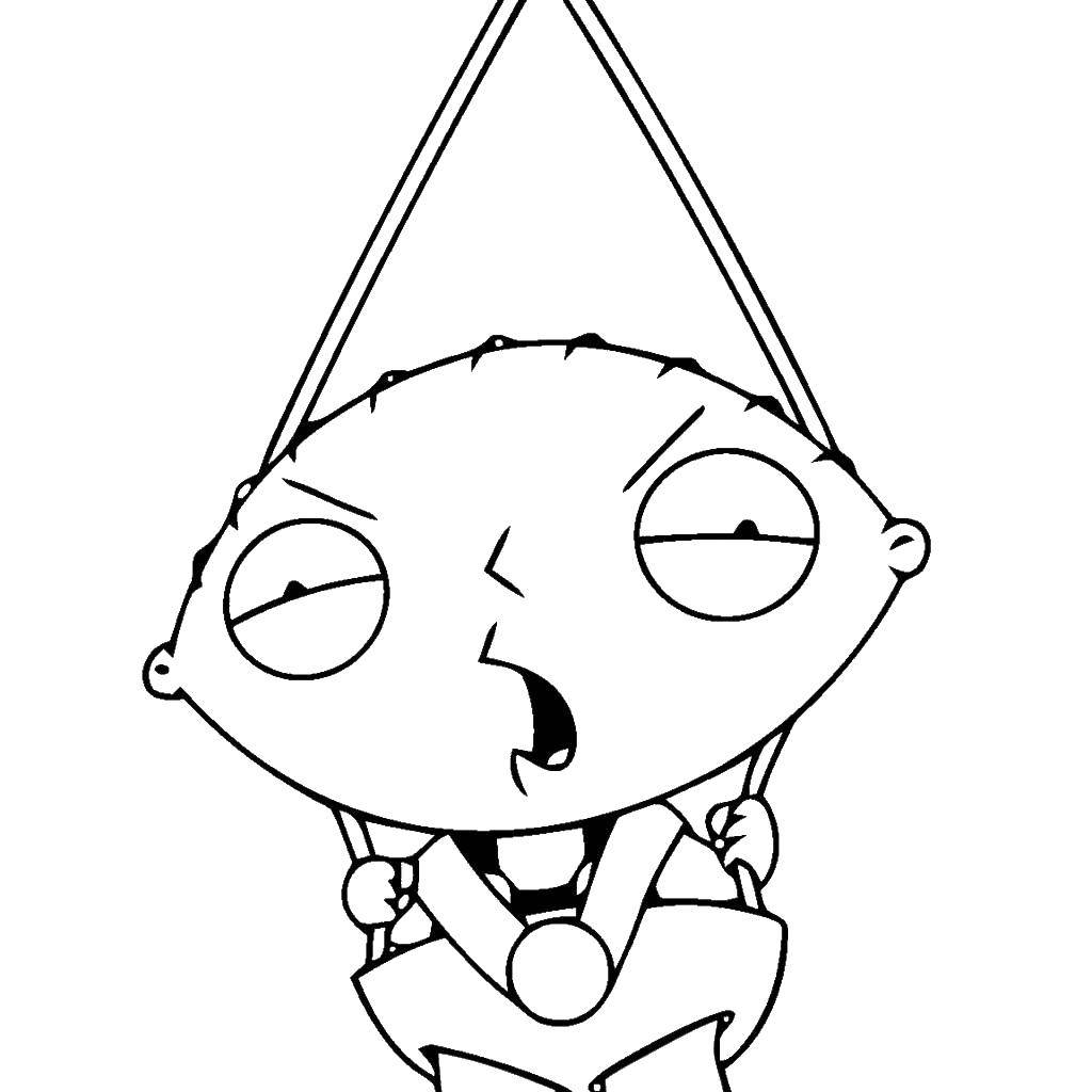 Coloring Evil Stewie Griffin. Category cartoons. Tags:  Family guy cartoon.