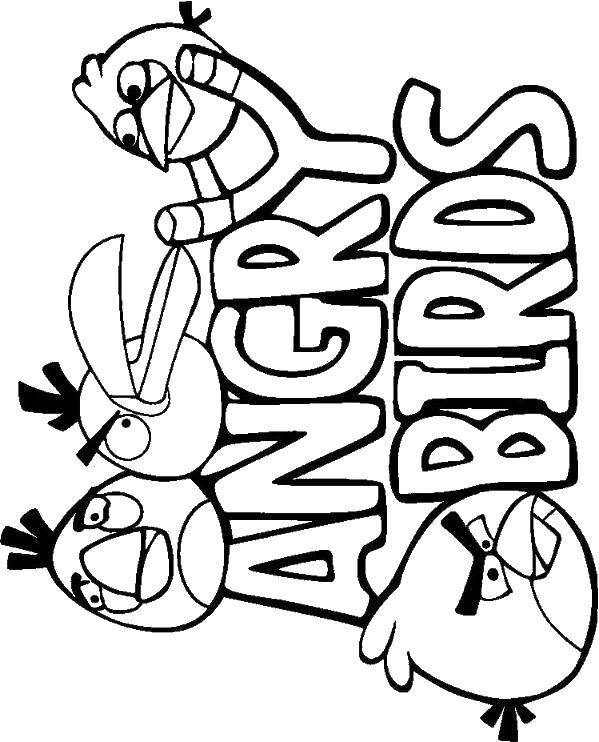 Coloring  angry birds . Category angry birds. Tags:  Games, Angry Birds .