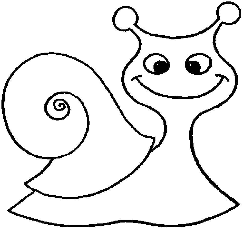 Coloring Snail. Category coloring for little ones. Tags:  snail.