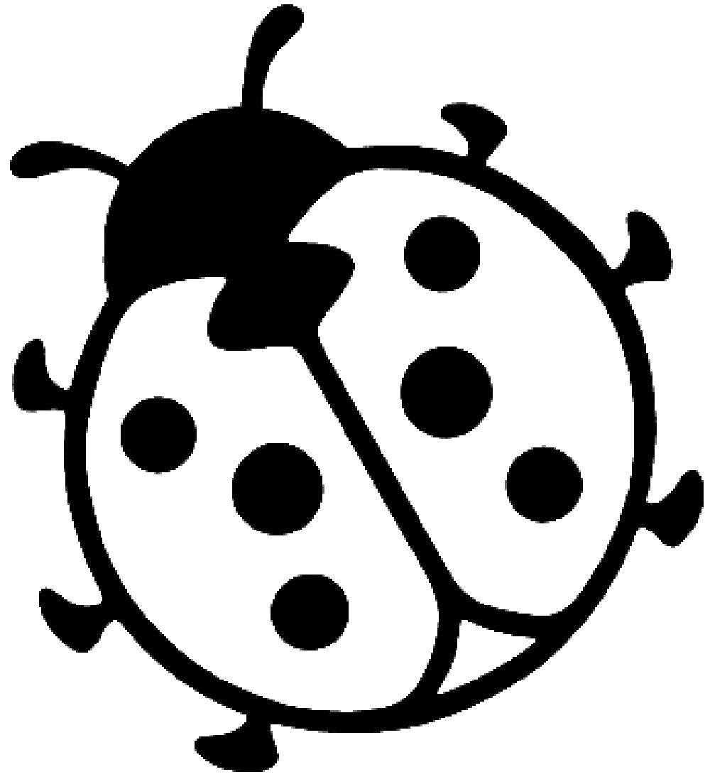 Coloring Ladybug. Category coloring for little ones. Tags:  beetle, cow.