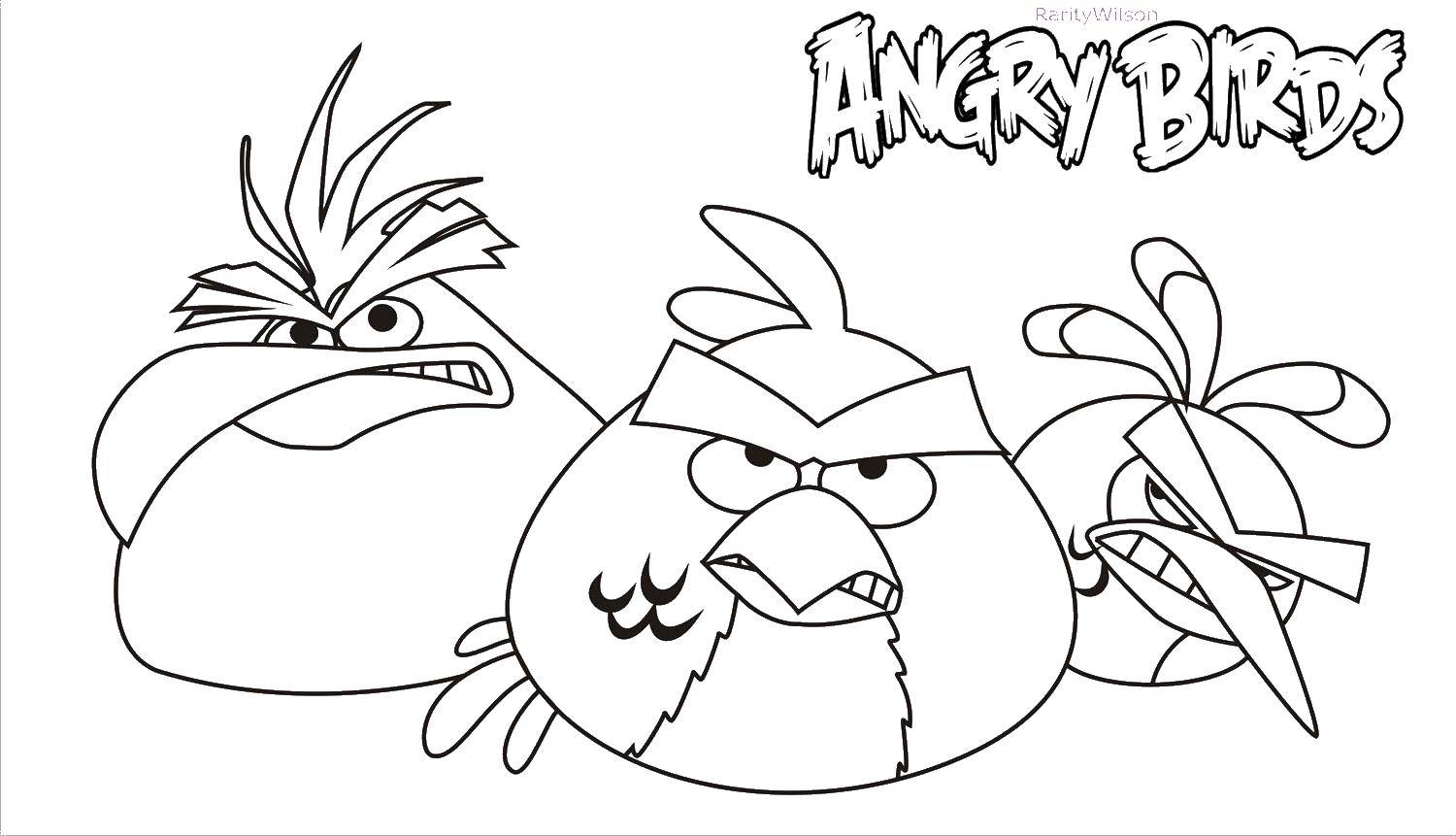 Название: Раскраска Энгри бердз. Категория: angry birds. Теги: энгри бердз.