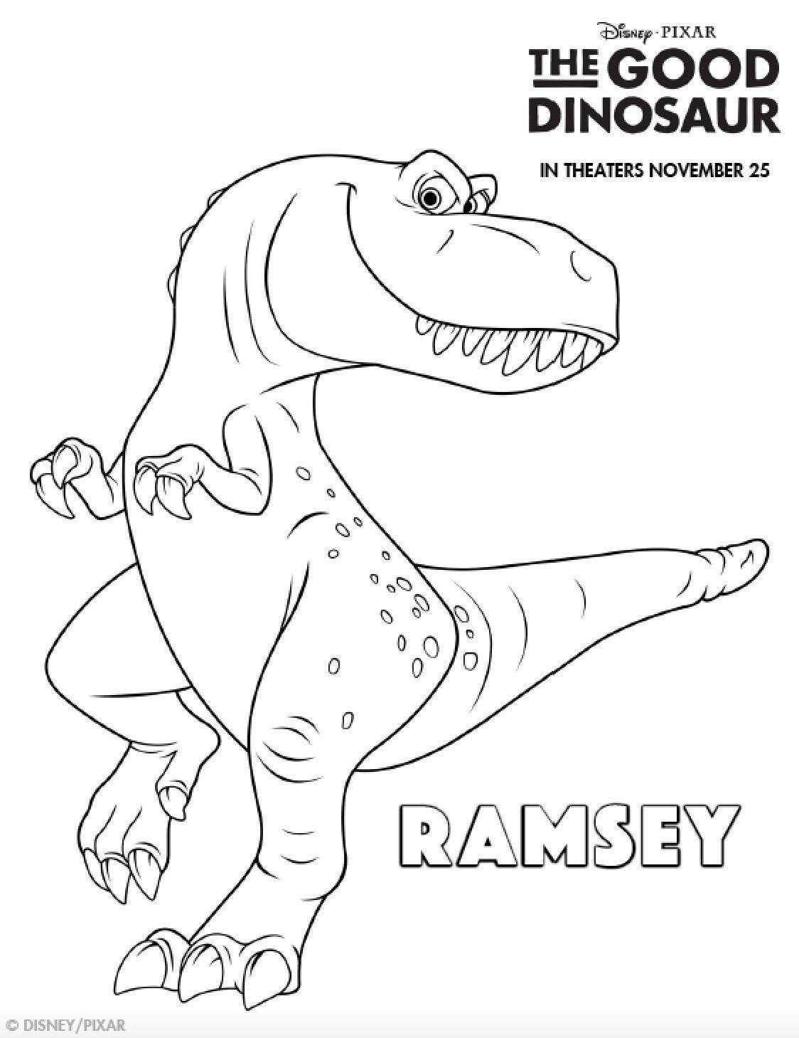 Название: Раскраска Рамси. Категория: динозавр. Теги: Динозавры.