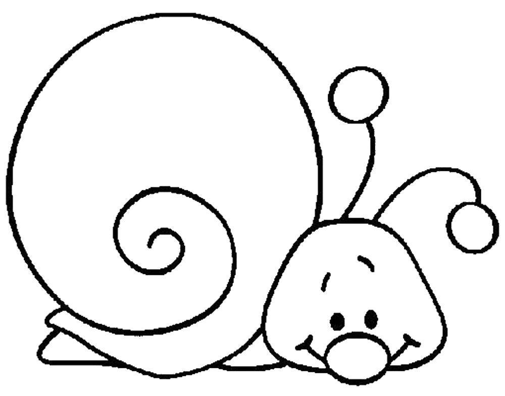Coloring Snail. Category coloring for little ones. Tags:  snail.