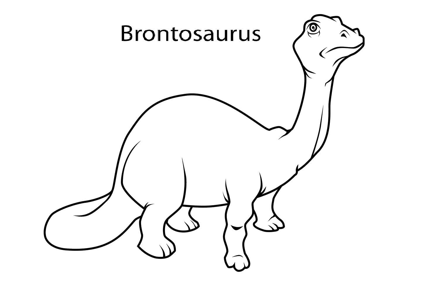 Опис: розмальовки  Бронтозавр. Категорія: динозавр. Теги:  Динозаври, бронтозавр.