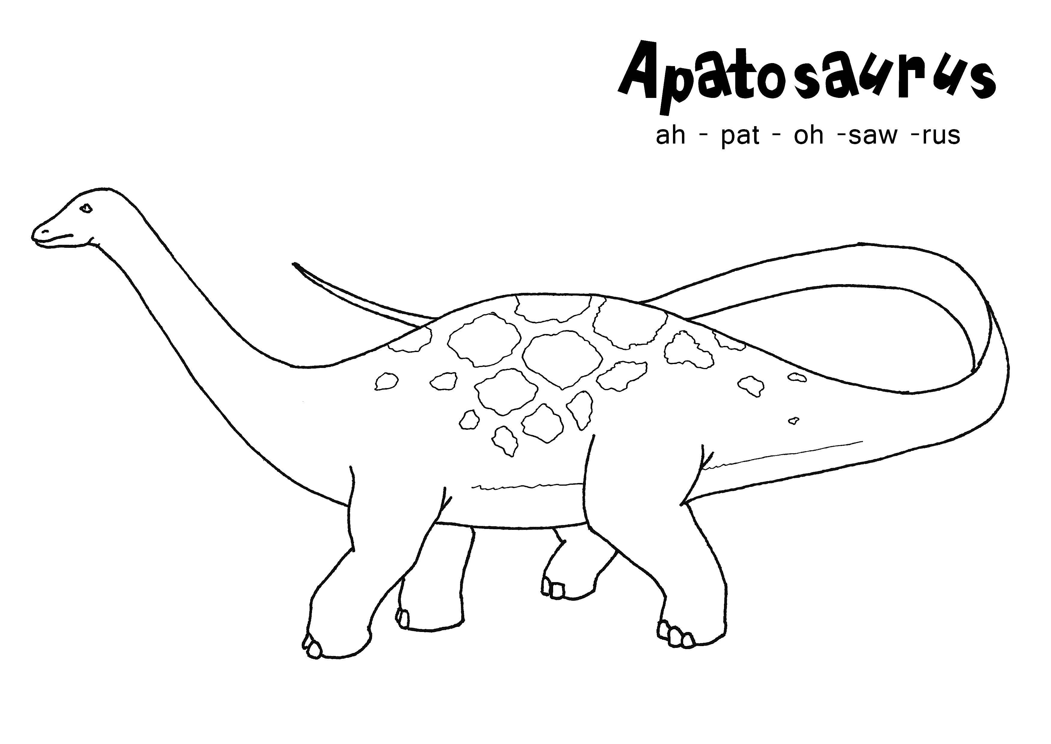 Coloring Apatosaurus. Category dinosaur. Tags:  Dinosaurs.